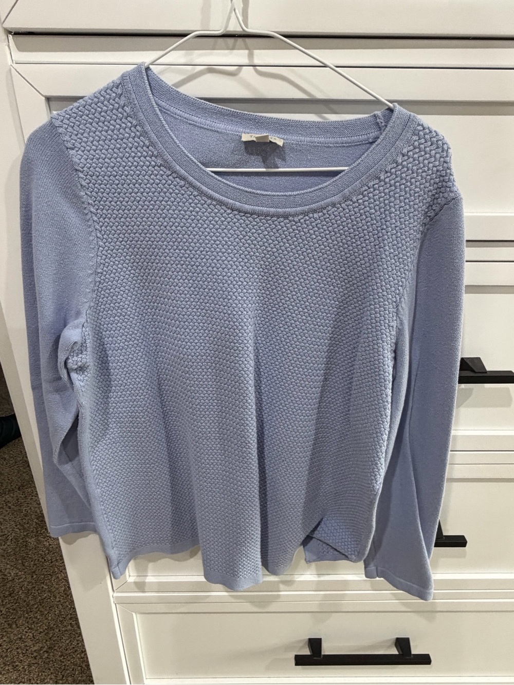 Woman’s Talbots Light Blue Knit Sweater 1X